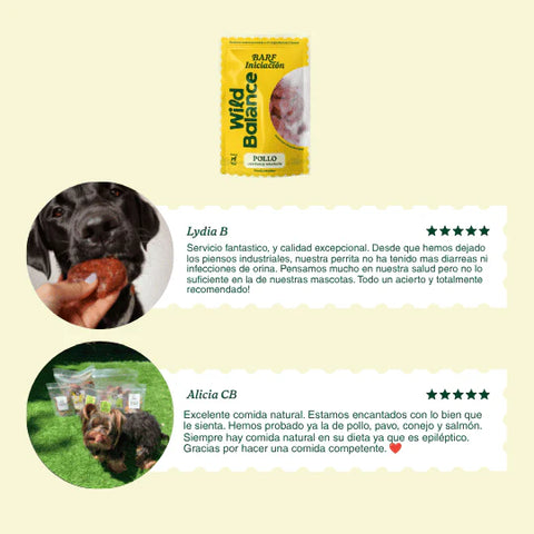 WildBalance Dog BARF - Menú Iniciación de Pollo 1kg