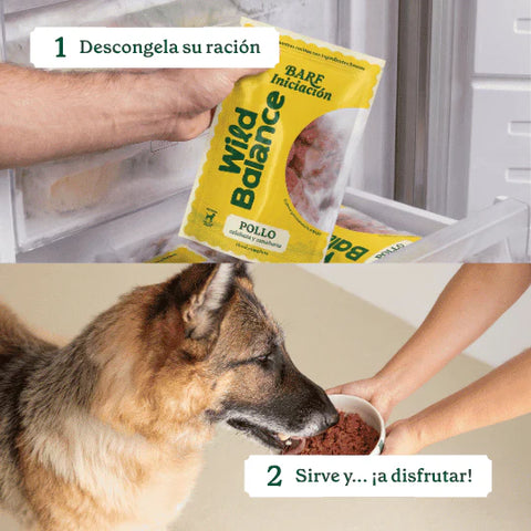 WildBalance Dog BARF - Menú Iniciación de Pollo 1kg