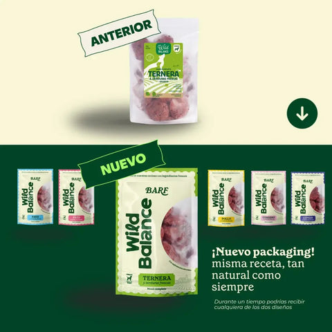 WildBalance Dog BARF - Menú de Ternera