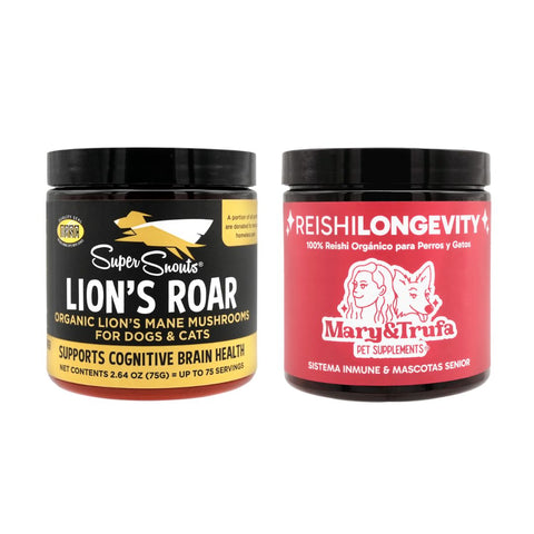 Pack Senior Hongos - Lion's Roar (75 gr) + Reishi Longevity (75 gr)