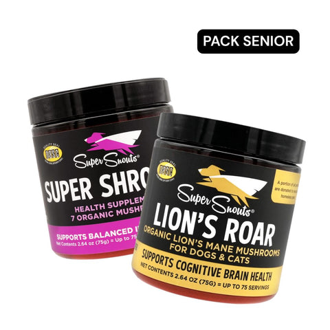 Pack Senior Hongos - Super Shrooms (75g) + Lion's Roar (75g)