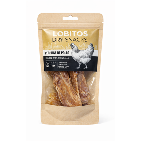 LOBITOS Dry Snacks - Pechuga de Pollo 50g