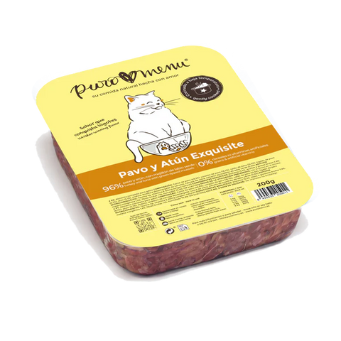 Puromenu Cocinado Gato - Pavo y Atún Exquisite 200g