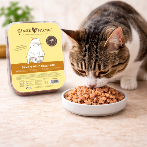 Puromenu Cocinado Gato - Pavo y Atún Exquisite 200g