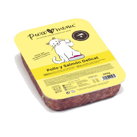 Puromenu Cocinado Gato - Pollo y Salmón Delicat 200g