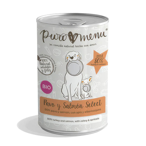 Puromenu Lata - Pavo y Salmón Select BIO