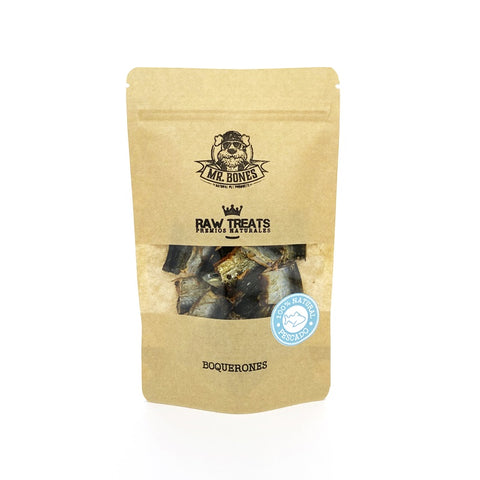 Mr.Bones  RAW Treats Boquerón Deshidratado 45g