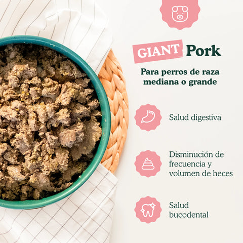 Food For Joe Dog Menu de Cerdo Giant Pork