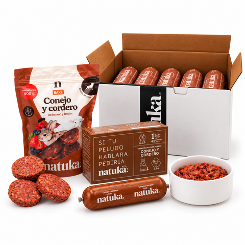 Natuka BARF Menú Conejo y Cordero