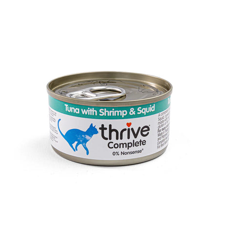 Thrive Filete de Atún con Gambas y Calamares para Gatos 75g
