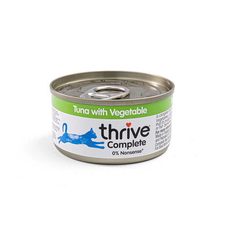 Thrive Filete de Atún con Zanahoria y Guisantes para Gatos 75g