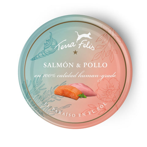 TerraFelis Salmón y Pollo 80g