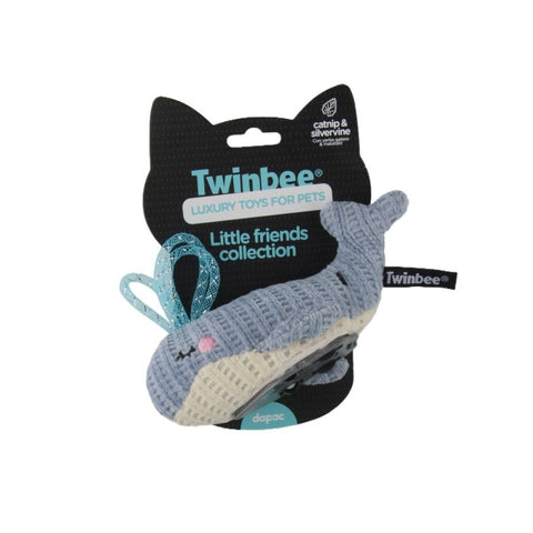 Twinbee Cat Toy Ballena a Ruedas con Matatabi