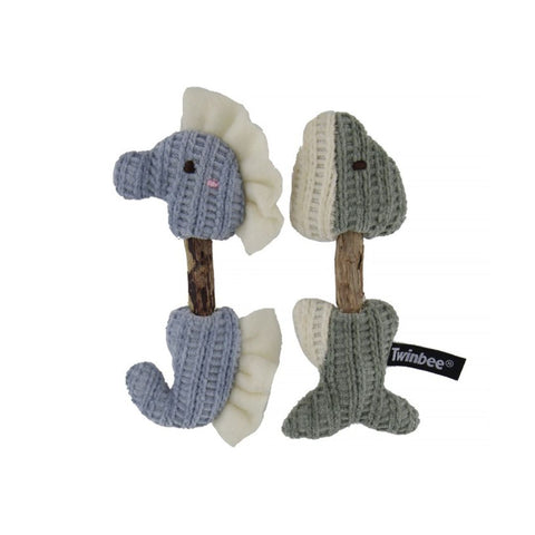 Twinbee Cat Toy Caballito de Mar y Delfín con Matatabi