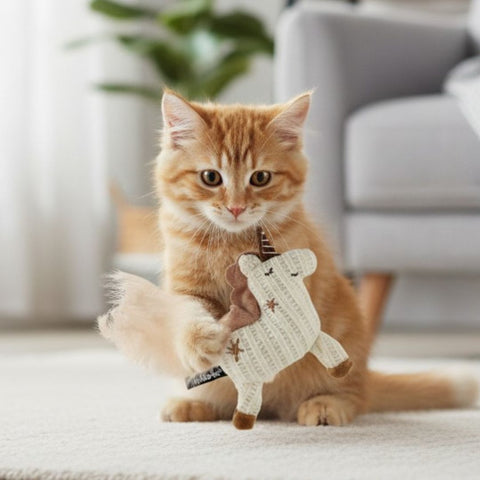 Twinbee Cat Toy Unicornio con Matatabi