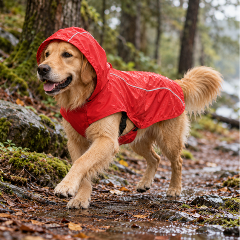 Twinbee Raincoat Rojo