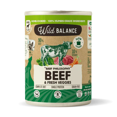 WildBalance Dog lata de Ternera con Verduras