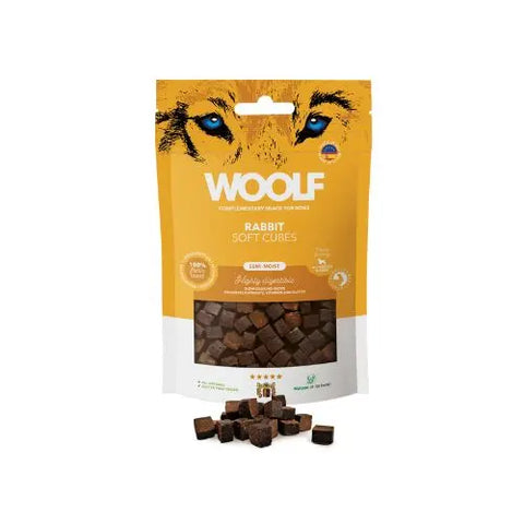 Woolf Cubes Snack Semihúmedo Conejo 100gr