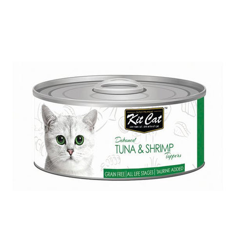 Kit Cat lata Toppers Atún y Camarones 80g