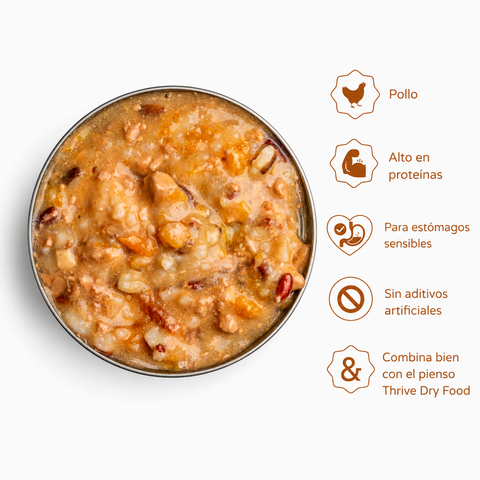 Thrive Pechuga e Hígado de Pollo con Verduras para Gatos 75g