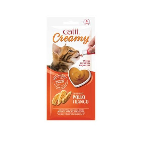 Catit Creamy Pollo 4x10g