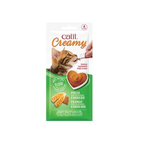 Catit Creamy Pollo con Cordero 4x10g