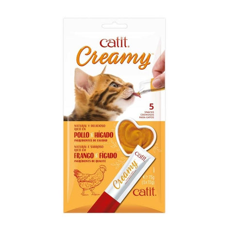 Catit Creamy Pollo 4x10g