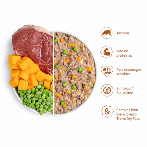 Thrive Ternera con Calabaza y Guisantes para Gatos 75g