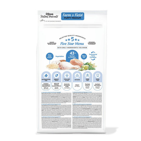 Dibaq Natural Moments Cachorro Medium Pavo y Pollo