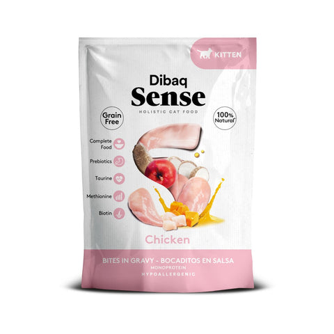 Dibaq Sense Kitten Bocaditos de Pollo 100g