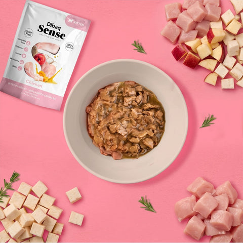 Dibaq Sense Kitten Bocaditos de Pollo 100g