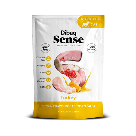 Dibaq Sense Cat Bocaditos de Pavo 100g