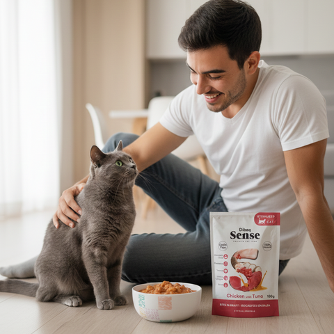 Dibaq Sense Cat Bocaditos de Pollo con Atún 100g
