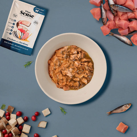 Dibaq Sense Bocaditos en salsa Pollo con Sardinas 100g