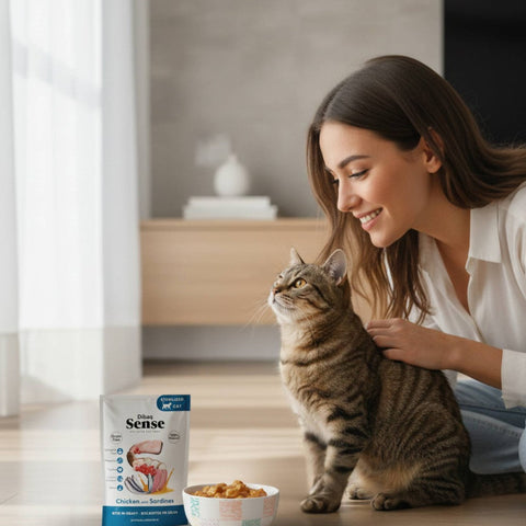 Dibaq Sense Bocaditos en salsa Pollo con Sardinas 100g
