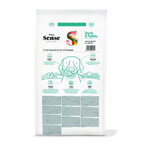Dibaq Sense Pato y Pavo Light o Senior sin Cereales