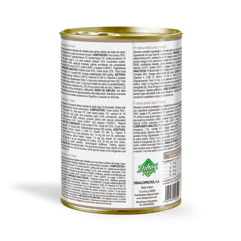 Dibaq Sense Pavo y Calabaza sin Cereales 380g