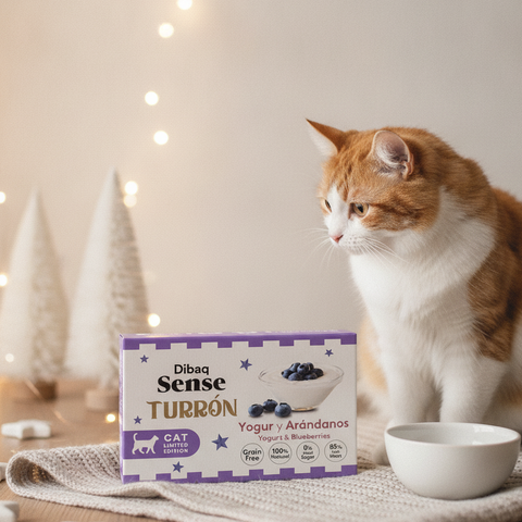 Turrón para gatos Dibaq Sense con 85% de pavo, yogur y arándanos