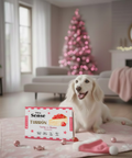 Turrón para perros Dibaq Sense con pollo, pato, pavo, queso y fresas