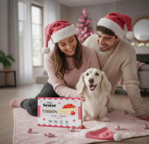 Dibaq Sense Turrón para perros de tarta de queso, alimento complementario sin cereales