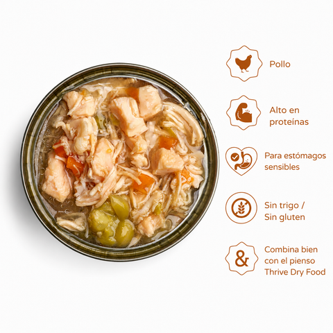 Thrive Pechuga de Pollo con Guisantes y Zanahoria para Gatos 75g