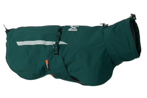 Abrigo impermeable acolchado Non-stop dogwear Fjord Lined Raincoat en color verde azulado oscuro para perro