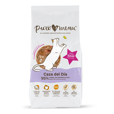 Puromenu BARF "Caza del Día" (Conejo) 800g medallones