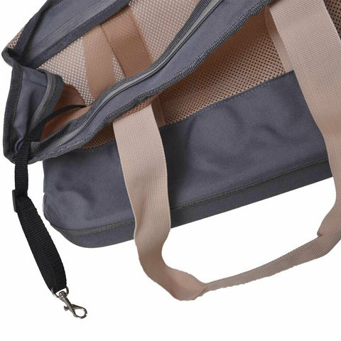 Bolso Ibiyaya Breathable Pet Carrier Caqui/Gris