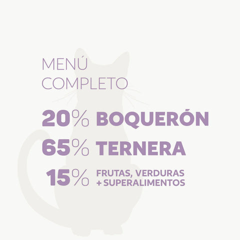 Hobbitalf Air-dried Superfood Adult cat Boquerón&Ternera