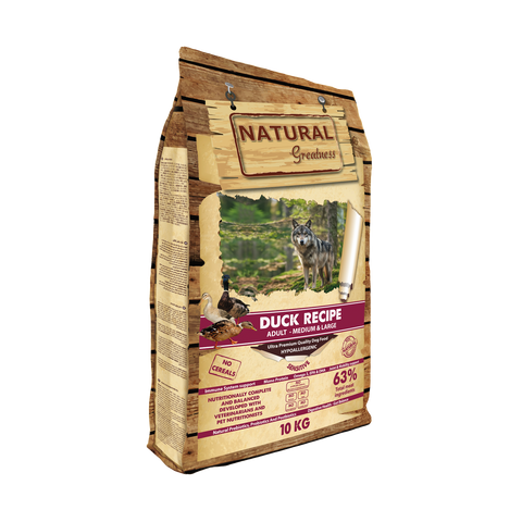 Natural Greatness dog Duck Recipe Med&Large