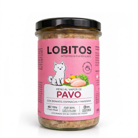 FIERA Menú al Vapor de Pavo 400g