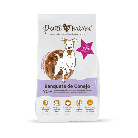 Puromenu BARF "Banquete de Conejo"