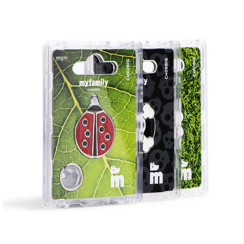 Placa Identificativa MyFamily "Círculo Blanco con Hueso Rojo"