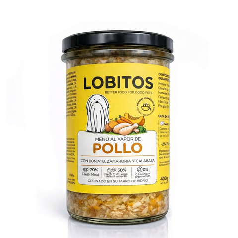 FIERA Menú al Vapor de Pollo 400g